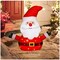 Christmas Lighted Santa Claus Displays, Light Up Collapsible Santa Pre Lit Pop Up Santa Claus Christmas Decorations for Indoor Outdoor Garden Yard Lawn Holiday Party Decor